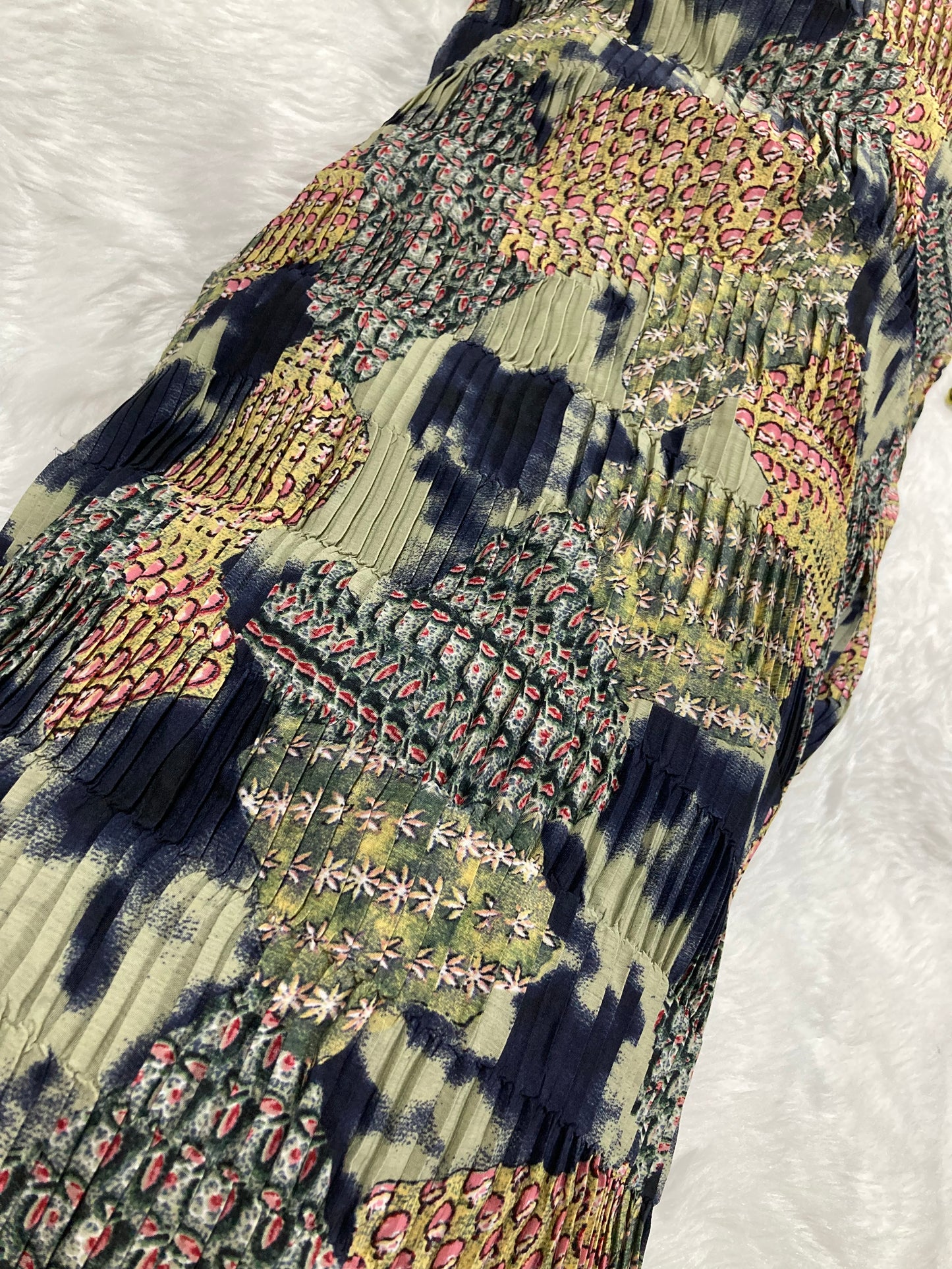Pleated Crepe fabric
