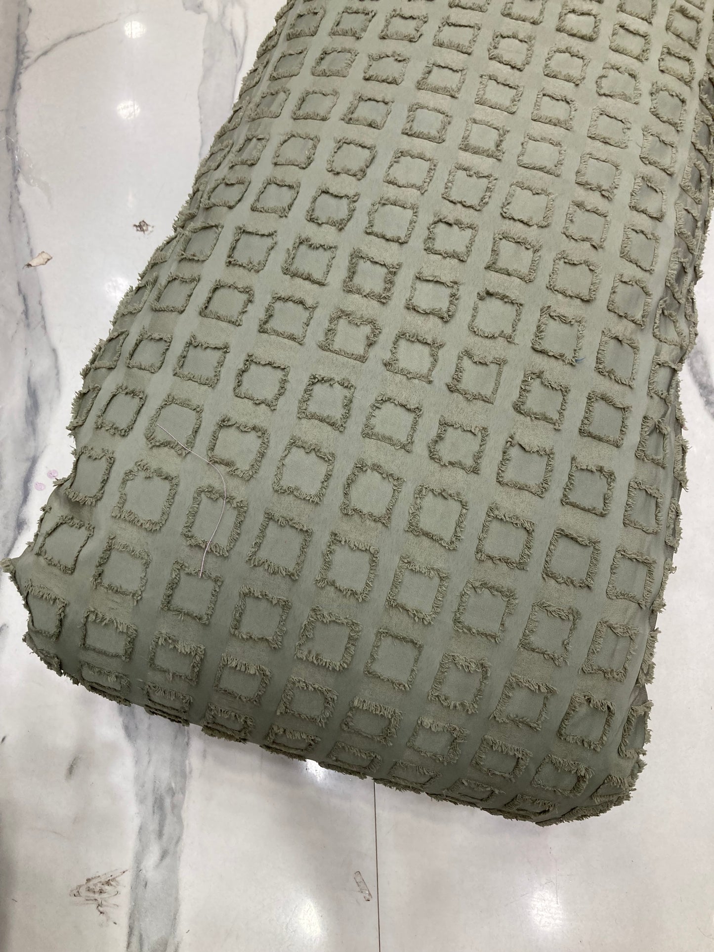 Imported Fur check jacquard fabric