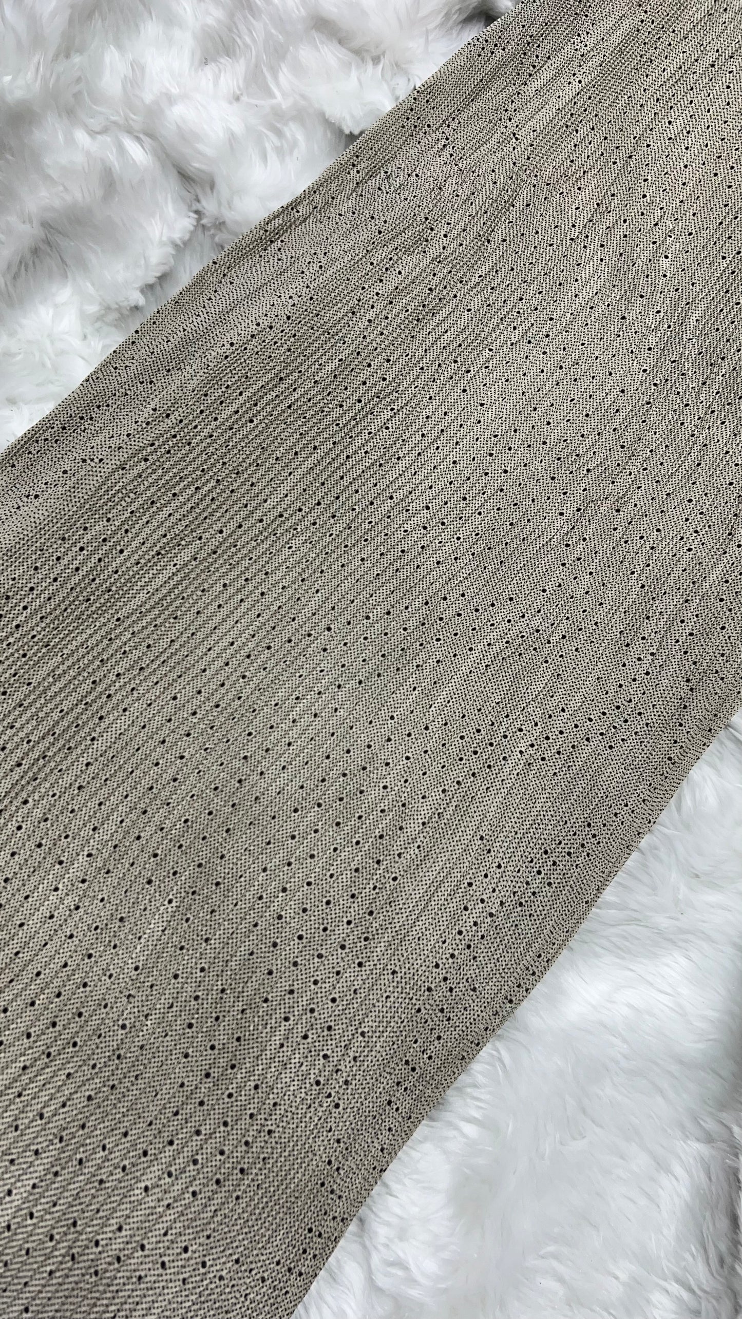 Shiffon printed pleated fabric