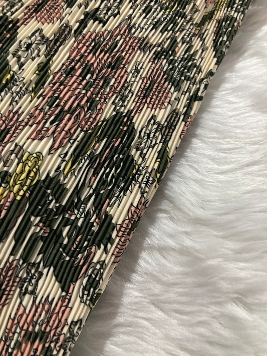 American crepe pleated fabric 60” width