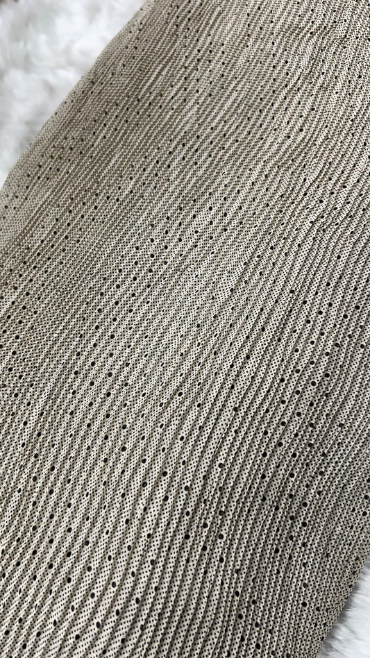 Shiffon printed pleated fabric