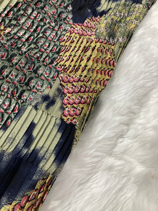 Pleated Crepe fabric