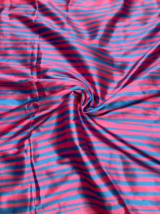 Silk Satin Ombre Dye Printed Fabric, GSM: 100-150