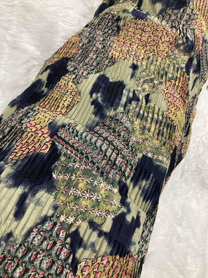 Pleated Crepe fabric