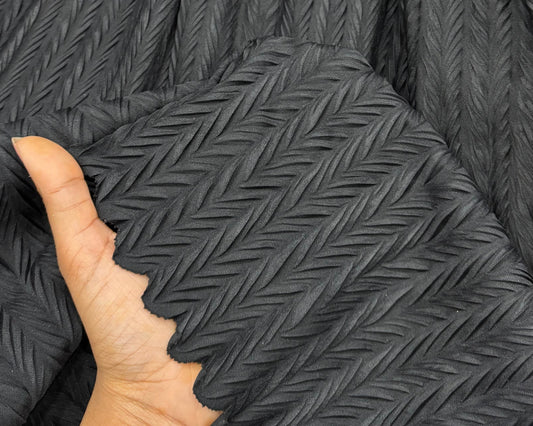 Snake pleated imported lycra