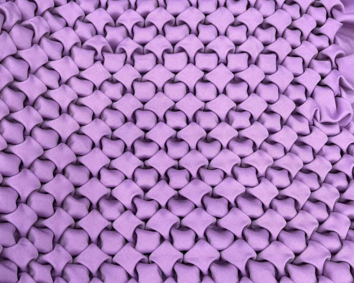 Banana crepe smoked fabric