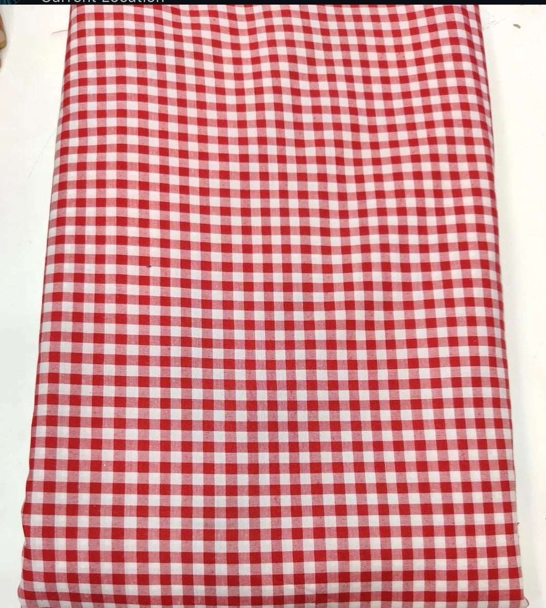 Yarn dyed cotton checks