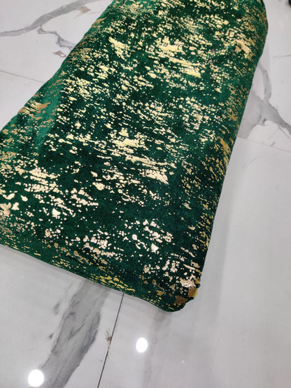 Golden foil fabric