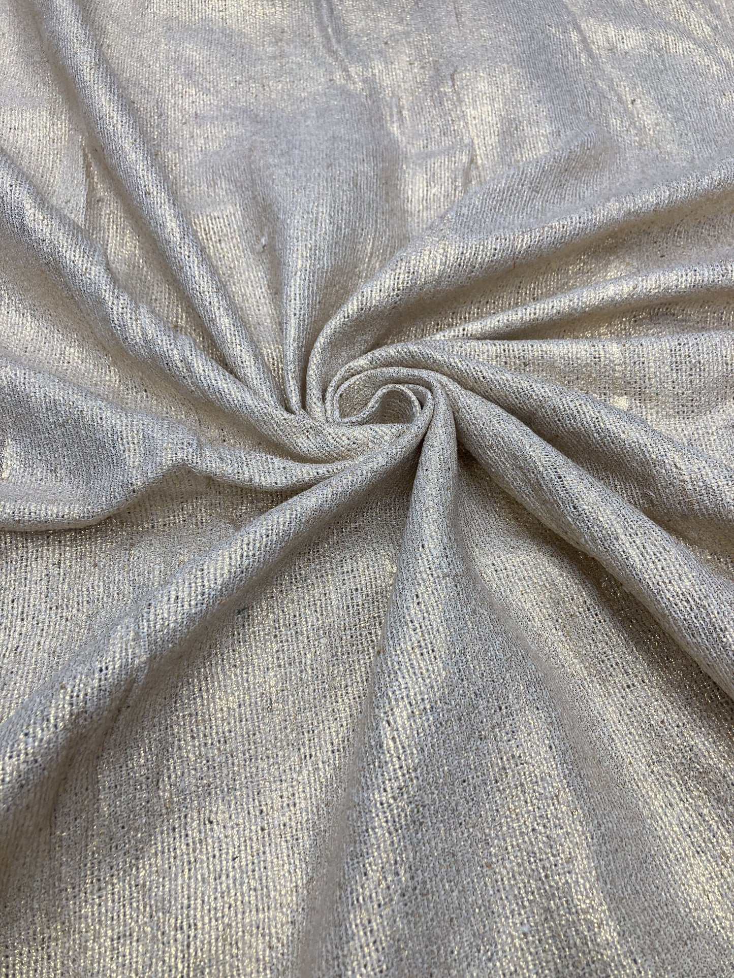 Linen foil fabric
